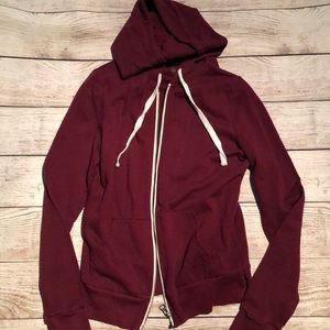 Plain red hoodie